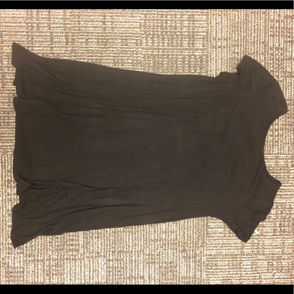 Loose black casual dress